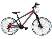 Bicicleta Vikingx Tuff 25 Aro 26 Susp. Dianteira 21 Marchas - Azul/vermelho