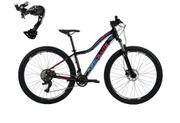 Bicicleta Absolute Hera Sport Aro 29 Susp. Dianteira 18 Marchas - Azul/preto/rosa
