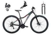 Bicicleta Absolute Mia Aro 29 Susp. Dianteira 24 Marchas - Preto/verde