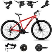 Bicicleta Absolute Nero 5 Aro 29 Susp. Dianteira 24 Marchas - Vermelho