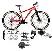 Bicicleta Absolute Nero 5 Disc H Aro 29 Susp. Dianteira 27 Marchas - Vermelho