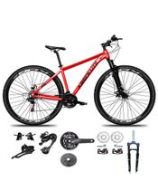 Bicicleta Absolute Nero 5 Disc M Aro 29 Susp. Dianteira 18 Marchas - Vermelho