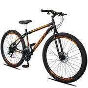 Bicicleta Dropp Sport Disc M Aro 29 Rígida 21 Marchas - Preto/laranja