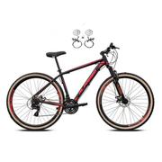 Bicicleta Alfameq Atx Disc H Aro 29 Susp. Dianteira 24 Marchas - Preto/vermelho