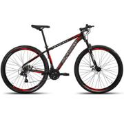 Bicicleta Alfameq Makan Disc H Aro 29 Susp. Dianteira 21 Marchas - Preto/vermelho