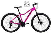 Bicicleta Alfameq Pandora Disc H Aro 29 Susp. Dianteira 21 Marchas - Rosa
