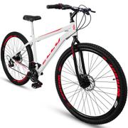 Bicicleta Ello Bike Velox Aro 29 Rígida 21 Marchas - Branco/vermelho