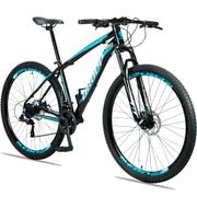 Bicicleta Dropp Aluminum Disc M Aro 29 Susp. Dianteira 21 Marchas - Preto/azul