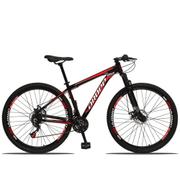 Bicicleta Dropp Aluminum Disc M T15 Aro 29 Susp. Dianteira 21 Marchas - Preto/vermelho