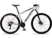 Bicicleta Dropp Aluminum Disc M Aro 29 Susp. Dianteira 24 Marchas - Branco/preto