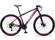 Bicicleta Dropp Aluminum Disc M Aro 29 Susp. Dianteira 24 Marchas - Preto/rosa