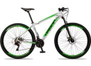 Bicicleta Dropp Aluminum Aro 29 Susp. Dianteira 24 Marchas - Branco/verde