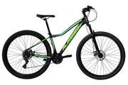 Bicicleta Alfameq Pandora Disc M Aro 29 Susp. Dianteira 21 Marchas - Preto/amarelo/verde