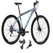 Bicicleta Gta Bike Start Plus Aro 29 Susp. Dianteira 21 Marchas - Cinza/verde