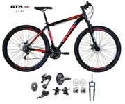 Bicicleta Gta Bike Start Plus Disc M Aro 29 Susp. Dianteira 18 Marchas - Preto/vermelho