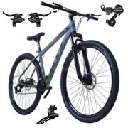Bicicleta Gti Roma Disc M Aro 29 Susp. Dianteira 21 Marchas - Verde/cinza