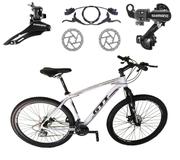 Bicicleta Gti T17 Aro 29 Susp. Dianteira 21 Marchas - Branco