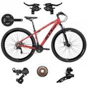 Bicicleta Gti T15 Aro 29 Susp. Dianteira 24 Marchas - Vermelho