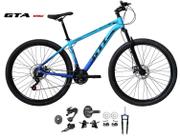 Bicicleta Gti Roma Disc M Aro 29 Susp. Dianteira 18 Marchas - Azul