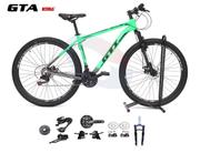 Bicicleta Gti Roma Disc M Aro 29 Susp. Dianteira 18 Marchas - Verde/cinza