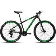 Bicicleta Gts Feel Disc Aro 29 Susp. Dianteira 24 Marchas - Preto/verde