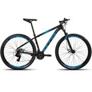 Bicicleta Gts Feel Disc M Aro 29 Susp. Dianteira 24 Marchas - Preto/azul