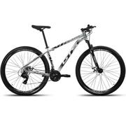 Bicicleta Gts M1 Rapid Disc M Aro 29 Susp. Dianteira 24 Marchas - Prata/preto