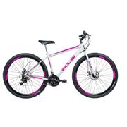 Bicicleta Kls Sport Gold Aro 29 Rígida 21 Marchas - Branco/rosa