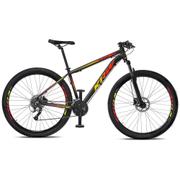 Bicicleta Krw S47 Aro 29 Susp. Dianteira 24 Marchas - Amarelo/vermelho