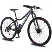 Bicicleta Krw Kr11 Aro 29 Susp. Dianteira 24 Marchas - Preto/rosa
