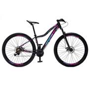 Bicicleta Krw Sx30 Aro 29 Susp. Dianteira 24 Marchas - Azul/preto/rosa