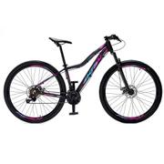 Bicicleta Krw Sx26 Aro 29 Susp. Dianteira 21 Marchas - Azul/preto/rosa