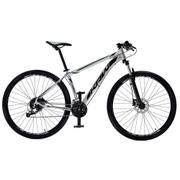 Bicicleta Krw Sx41 Aro 29 Susp. Dianteira 27 Marchas - Prata/preto
