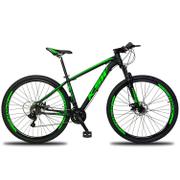 Bicicleta Ksw Xlt Disc H Aro 29 Susp. Dianteira 21 Marchas - Preto/verde