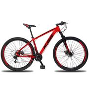 Bicicleta Ksw Xlt 100 Disc M Aro 29 Susp. Dianteira 24 Marchas - Vermelho/preto
