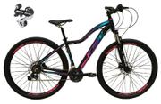 Bicicleta Ksw Mwza Disc M Aro 29 Susp. Dianteira 24 Marchas - Azul/preto/rosa