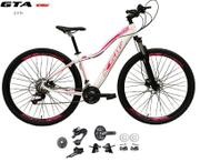Bicicleta Ksw Mwza Disc M Aro 29 Susp. Dianteira 18 Marchas - Branco/rosa
