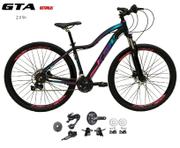 Bicicleta Ksw Mwza Disc M Aro 29 Susp. Dianteira 18 Marchas - Preto/rosa/azul