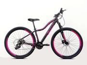 Bicicleta Ksw Mwza Disc H Aro 29 Susp. Dianteira 27 Marchas - Branco/rosa