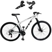 Bicicleta Ksw Xlt 100 Disc M Aro 29 Susp. Dianteira 24 Marchas - Cinza/preto