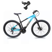 Bicicleta Ksw Xlt 100 Disc M Aro 29 Susp. Dianteira 21 Marchas - Preto/azul