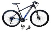 Bicicleta Ksw Xlt Disc M Bicolor Aro 29 Susp. Dianteira 24 Marchas - Preto/azul