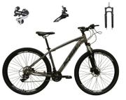 Bicicleta Ksw Xlt Disc H T15 Aro 29 Susp. Dianteira 27 Marchas - Prata/preto