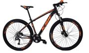 Bicicleta Ksw Xlt Disc H Aro 29 Susp. Dianteira 27 Marchas - Preto/laranja