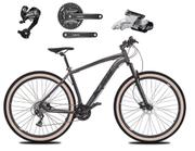 Bicicleta Ksw Ltx Disc H Aro 29 Susp. Dianteira 27 Marchas - Prata/preto