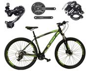 Bicicleta Ksw Xlt 2020 Disc H Aro 29 Susp. Dianteira 27 Marchas - Preto/verde
