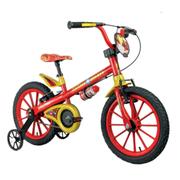 Bicicleta Nathor Homem de Ferro Aro 16 Rígida 1 Marcha - Vermelho