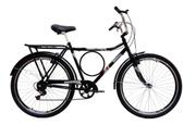 Bicicleta Samy Barra Forte Aro 26 Rígida 6 Marchas - Preto