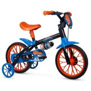 Bicicleta Nathor Power Rex Aro 12 Rígida 1 Marcha - Azul/laranja