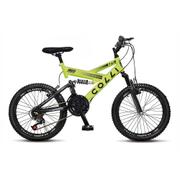Bicicleta Colli Bike Gps Aro 20 Full Suspensão 21 Marchas - Amarelo